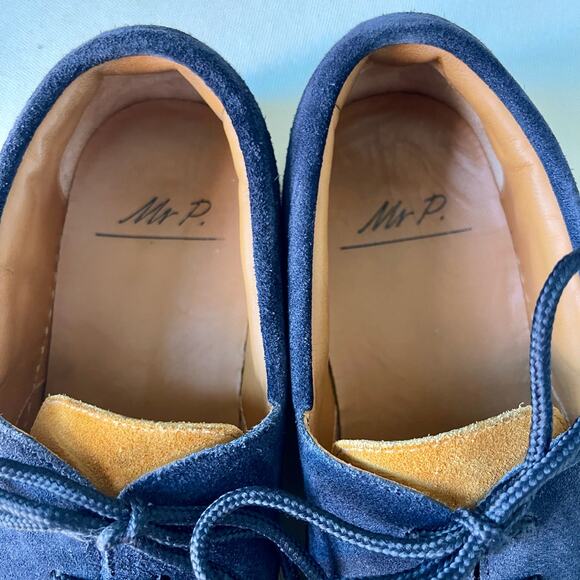 Mr. P Dennis Two-Tone Suede Boat Shoes Made in Italy Sz 6 - Picture 9 of 15